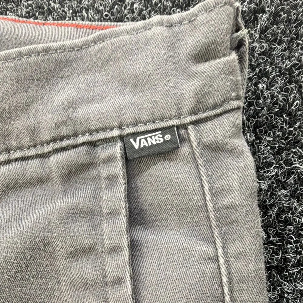 VANS Authentic Chino Men's Slim Tapered Pants Gray 30 Twill Stretch
